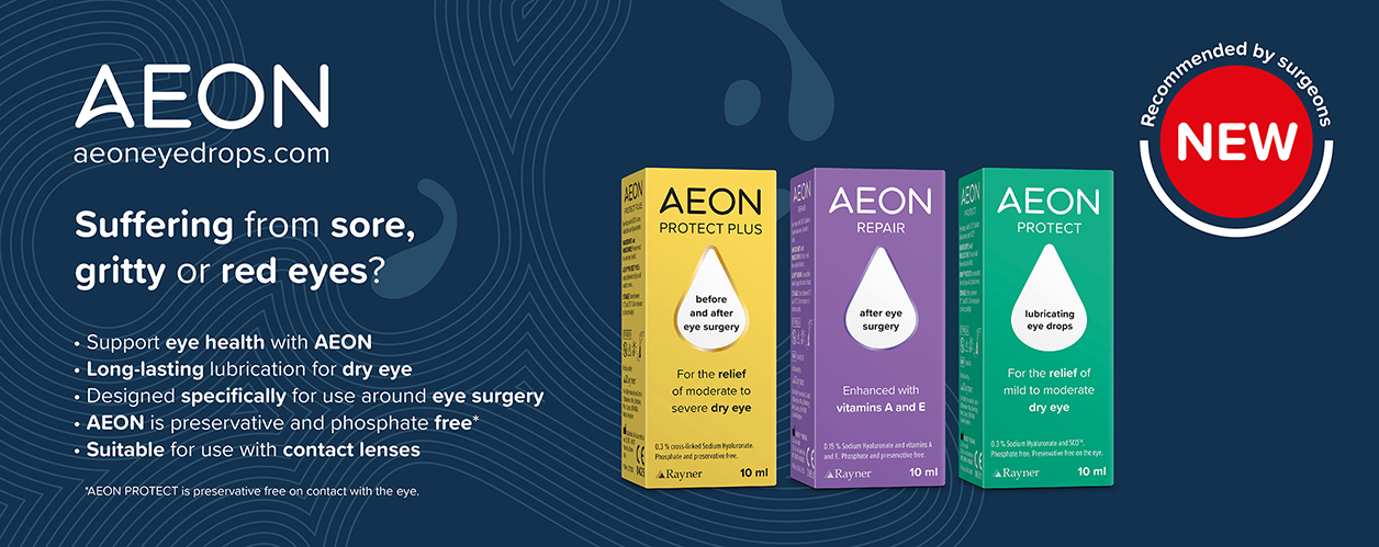 AEON range of dry eye drops